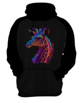 Moletom Casaco Animais da Savana Girafa Neon Pescoço 2