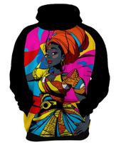 Moletom Casaco Blusa Africa PopArt Mu.lher Africana Arte 3