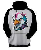 Moletom Casaco Blusa Animais Cyberpunk Águia Falcão HD 2