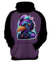 Moletom Casaco Blusa Animais Cyberpunk Aves Passáros HD 2