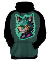 Moletom Casaco Blusa Animais Cyberpunk Chetaah Guepardo 1