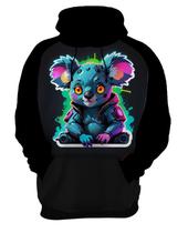 Moletom Casaco Blusa Animais Cyberpunk Coalas Fofos HD Moletom Casaco Blusa Animais Cyberpunk Coalas Fofos HD