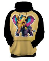 Moletom Casaco Blusa Animais Cyberpunk Elefantes Safari 4 Moletom Casaco Blusa Animais Cyberpunk Elefantes Safari 4