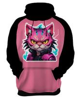 Moletom Casaco Blusa Animais Cyberpunk Gatos Felinos HD 1