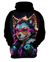 Moletom Casaco Blusa Animais Cyberpunk Lobos Matilha HD 4