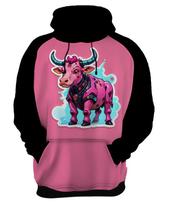 Moletom Casaco Blusa Animais Cyberpunk Vaca Boi Bovinos Moletom Casaco Blusa Animais Cyberpunk Vaca Boi Bovinos