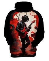 Moletom Casaco Blusa Animais Guitarrista Guitarra Música 1