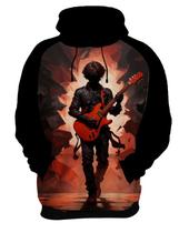 Moletom Casaco Blusa Animais Guitarrista Guitarra Música 2