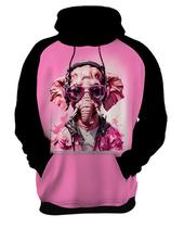 Moletom Casaco Blusa Animais Óculos Elefante Moderno 1