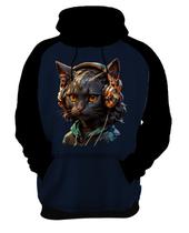 Moletom Casaco Blusa Animais Óculos Gatinho Moderno 1 Moletom Casaco Blusa Animais Óculos Gatinho Moderno 1