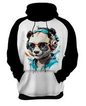 Moletom Casaco Blusa Animais Óculos Panda Fone Moderno 1