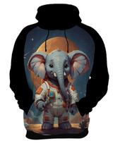 Moletom Casaco Blusa Animal Elefante Astronauta Lua Marte