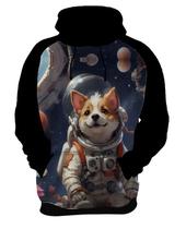 Moletom Casaco Blusa Cachorro Astronauta Cão Lua Marte 2