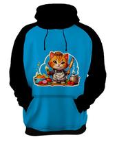 Moletom Casaco Blusa Chefe Gato Cozinheiro Cozinha 1