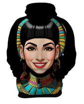 Moletom Casaco Blusa Cleopatra Pop Art Egito Egipcia HD 3