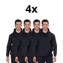 Moletom Casaco Blusa De Frio Canguru AL7 Store Kit Com 4 Peças