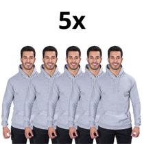 Moletom Casaco Blusa De Frio Canguru AL7 Store Kit Com 5 Peças