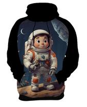 Moletom Casaco Blusa Estampa Astronauta Lua Galaxia HD 3