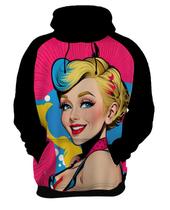 Moletom Casaco Blusa Estampa Mu.lher Loira Pop Art Moda 5 Moletom Casaco Blusa Estampa Mu.lher Loira Pop Art Moda 5