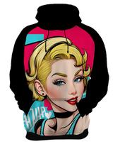 Moletom Casaco Blusa Estampa Mu.lher Loira Pop Art Moda 6