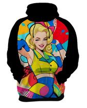 Moletom Casaco Blusa Estampa Mu.lher Loira Pop Art Moda 9
