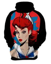 Moletom Casaco Blusa Estampa Mu.lher Marinheira Pop Art 4