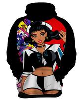 Moletom Casaco Blusa Estampa Mu.lher Marinheira Pop Art 6 Moletom Casaco Blusa Estampa Mu.lher Marinheira Pop Art 6