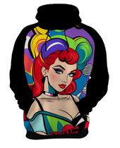 Moletom Casaco Blusa Estampa Mu.lher Ruiva Pop Art Moda 1 Moletom Casaco Blusa Estampa Mu.lher Ruiva Pop Art Moda 1