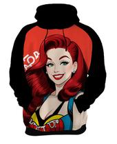 Moletom Casaco Blusa Estampa Mu.lher Ruiva Pop Art Moda 2 Moletom Casaco Blusa Estampa Mu.lher Ruiva Pop Art Moda 2