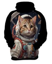 Moletom Casaco Blusa Gatinho Astronauta Cão Lua Marte 3