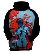 Moletom Casaco Blusa Instrumento Corda Violoncelo Arte 3