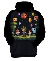 Moletom Casaco Blusa Jogo Quadrado de Blocos Mineração 6