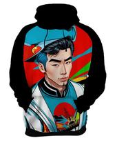 Moletom Casaco Blusa K-pop Moda Coreana Pop Art Ásia 8 Moletom Casaco Blusa K-pop Moda Coreana Pop Art Ásia 8