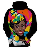 Moletom Casaco Blusa Mu.lher Negra Preta PopArt Cultura 3 Moletom Casaco Blusa Mu.lher Negra Preta PopArt Cultura 3