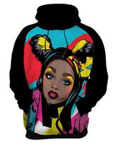 Moletom Casaco Blusa Mu.lher Negra Preta PopArt Cultura 4