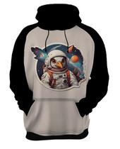 Moletom Casaco Blusa Pássaro Águia Astronauta Lua Marte