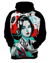 Moletom Casaco Blusa Pin Up Mu.lher Morena Pop Art Moda 13