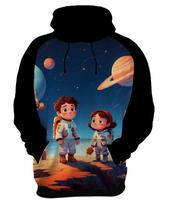 Moletom Casaco Cri.anças Astronautas Planetas Galáxias 10