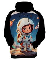 Moletom Casaco Cri.anças Astronautas Planetas Galáxias 8