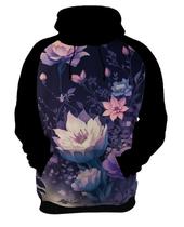 Moletom Casaco Estampa Art Floral Flores Natureza Florida 3 Moletom Casaco Estampa Art Floral Flores Natureza Florida 3