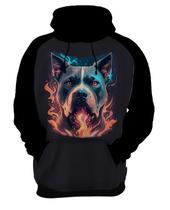 Moletom Casaco Estampada Pitbull Cachorro Guarda Cão 1