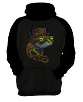 Moletom Casaco Estampada Steampunk Camaleão Tecnovapor 1
