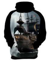 Moletom Casaco Estampada Steampunk Navio Embarcação HD 3