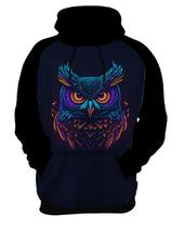 Moletom Casaco Estampada T-shirt Face Coruja Neon Ave 1 Moletom Casaco Estampada T-shirt Face Coruja Neon Ave 1
