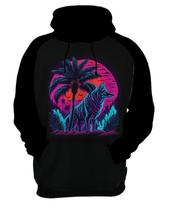 Moletom Casaco Estampada T-shirt Face Lobo Neon Canino 2