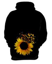 Moletom Casaco Flor do Sol Girassol Natureza Amarela HD 2