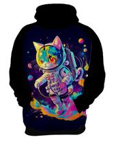 Moletom Casaco Galaxias Gato Astronauta Fofo Marte Lua 1