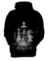 Moletom Casaco Jogo Tabuleiro Xadrez Rei Torre Rainha HD 11