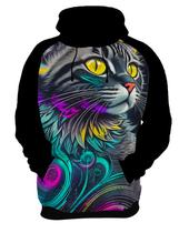 Moletom Casaco Rave Gato Psicodélico Good Vibe Psicodelia 1 Moletom Casaco Rave Gato Psicodélico Good Vibe Psicodelia 1