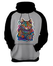 Moletom Casaco Rave Gato Psicodélico Good Vibe Psicodelia 10 Moletom Casaco Rave Gato Psicodélico Good Vibe Psicodelia 10